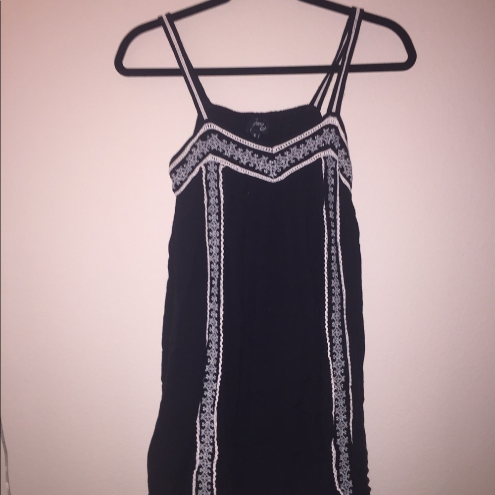 black flowy dress